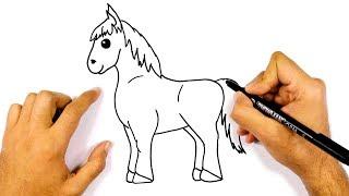 how to draw a horse || step by step for beginners