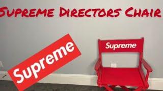 Supreme Director Chair unboxing