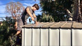 How to build a steel shed