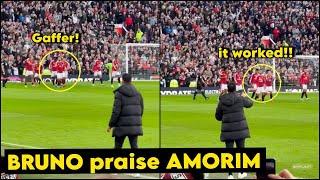 Man United Players Celebrates Zirkzee Goal with Ruben Amorim, Crazy Reaction at Old Trafford 