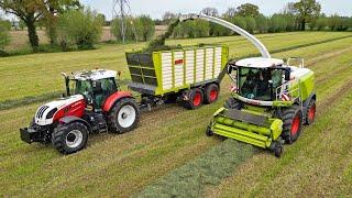 Grass Silage | Claas Jaguar 950 + Steyr + Valtra | Dreierink | 2024