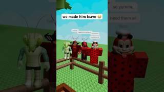 trolling as bugs in grow a garden  #roblox #funny #trolling #comedy #gaming #prank #memes
