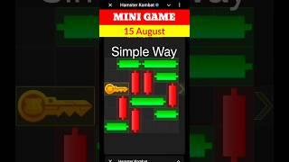 Hamster Kombat Mini Game Today 15 August Unlock Key | 15 August Mini Game Hamster Kombat | #minigame