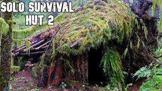 Solo Bushcraft Overnight: Survival Hut 2