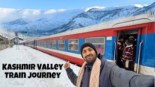 Kashmir Valley Train Journey in Snowfall -7°C *Note This*️