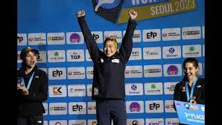 Best photos of IFSC Climbing World Cup Seoul 2023 Athletes on the podium