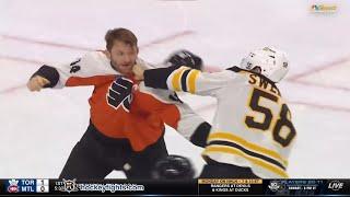 Billy Sweezey vs Sean Couturier Sep 28, 2024