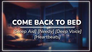 Morning Cuddles with your Needy Boyfriend || Sleep Aid  | Heartbeats | Deep Voice