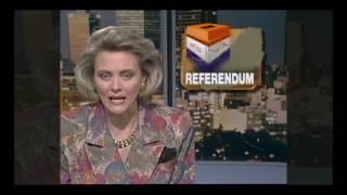 White South Africa votes in 1992 referendum (25 years ago)