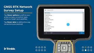 8 RTK Network Survey Setup - Trimble Access - Getting Started