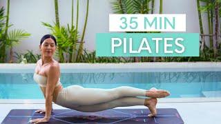 35 MIN FULL BODY WORKOUT || Intermediate/Advanced Mat Pilates (No Equipment)