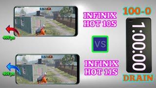 Infinix Hot 11s Vs Infinix Hot 10s 100% Battery Drain Test | 100 To 0 % Battery Drain Test