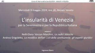 L'insularità di Venezia - Corso di Storia della Sanità 2024 - IV e ultima lezione