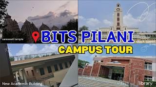 Bits Pilani- Pilani Campus Tour | Faculty Division | Library | Academic Buildings | Eateries