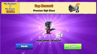 17.72M Score in Porcupine November 2024 Sigil Map | Got 2x Purcupine dragon | 6878 Happy Dragaon