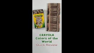 Crayola Colors of the World Quick Review #shorts #crayola