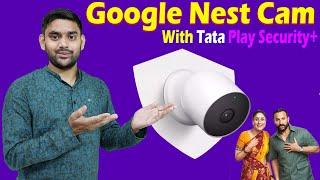 Google Nest Cam With Tata Play Secure+ | Security Camera With Cloud Storage | Camera Mic Inbuild |