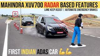 Mahindra XUV700 ADAS (Radar & Camera Based Features) | Lane Keep Assist | Auto Emergency Brakes