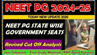 Neet PG 2024 | State Wise Government College with Total no of seats | State Wise Government Medical