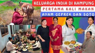 Keluarga India Di Kampung Pertama Kali Makan Ayam Geprek Dan Soto‼️Tinggal Di India‼️