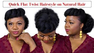 Flat Twist Hairstyle on Natural Hair | Protective Hairstyles Natural Hair