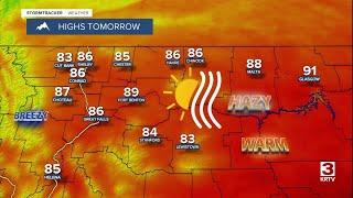 Seasonable temperatures and areas of smoke this weekend