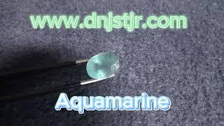 아쿠아마린 Aquamarine 11x8mm 천연 4 캐럿 AQUA01453 #shorts