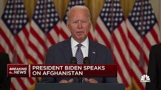 President Joe Biden on Kabul: One of 'largest, most difficult airlifts in history'