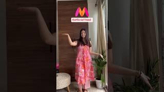 Myntra kurta set haul | myntra kurta set #myntrahaul #shorts