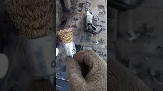 подготовка к высверливанию ЗТС (заводской точечной сварки)