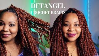 How to detangle crochet braids with fabric softener