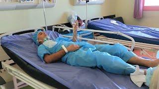 Hatam's kidney stone surgery in the hospital