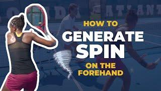 Generating SPIN on the forehand