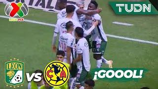 ¡TIENEN LA VENTAJA! Mendoza la pone en el FONDO | León 1-0 América | Liga Mx -AP2024 - J11 | TUDN