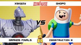 ZEDISTRUCTION 3 GRAND FINALS xSkiiizy (Iron Giant) vs ghopo (Finn) MultiVersus Tournament