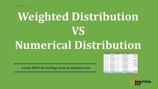 Weighted Distribution vs Numeric Distribution using EXCEL | FMCG Distribution in Hindi | FMCG Sales