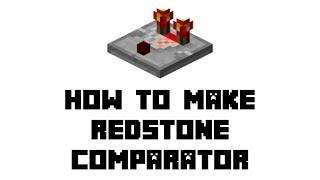 Minecraft Survival: How to Make Redstone Comparator