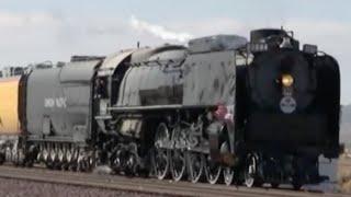 Union Pacific Steam Locomotive 844 Nears Barstow, CA 11/19/11