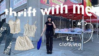 THRIFT WITH ME // thrifting at the *CHEAPEST* rag house in LA!!!