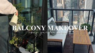 COZY BALCONY MAKEOVER: turning my small balcony into a garden oasis