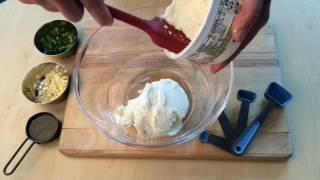 Easy Lemon Basil Ricotta Dip