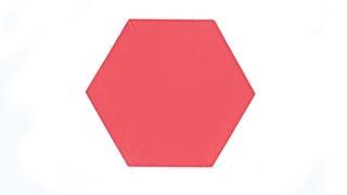 Easy way to make HEXAGON from a square paper. Origami Hexagon