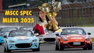 Mazda Miata spec race 2025 | 1st & 2nd place W’s | MSCC
