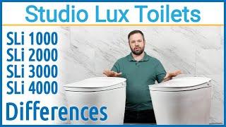 Studio Lux Toilet Differences | SLi 1000 vs SLi 2000 vs SLi 3000 vs SLi 4000 | Bidet Toilets