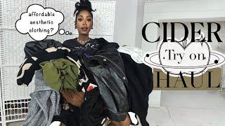 $500 Cider Try on Haul for Black Friday! *HONEST* - Earthy, WhimsiGoth, Dark Boho Aesthetic