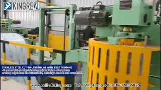 Stainless Steel Cut To Length Line Machine With Trimming, Sheet Shearing Machine