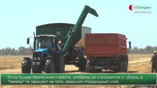 уборка с применением бункера-перегрузчика Лилиани (Краснодарский край)