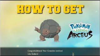 HOW TO EVOLVE GRAVELER INTO GOLEM IN POKEMON LEGENDS ARCEUS (HOW TO GET GOLEM)