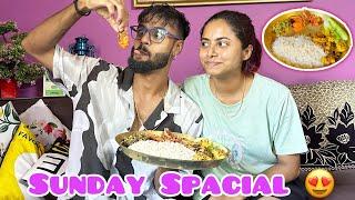 Sunday Special ￼ Keshavi Ne Mere Liye Prawns Banaya ￼ Keshavi Mitesh Vlog ️