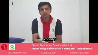 Stem Cell Therapy for Chronic Kidney Disease in Mumbai, India by StemRX - Chirag Sheth Testimonial